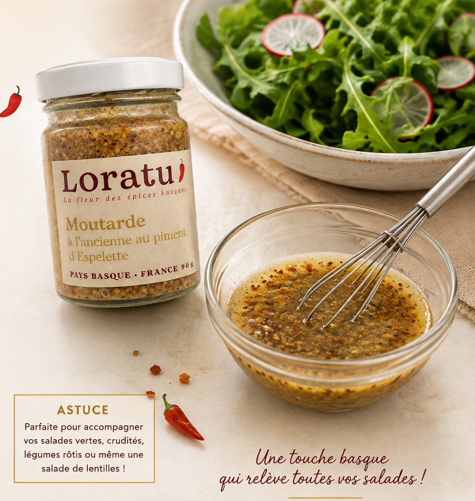 Vinaigrette à la moutarde au Piment d'Espelette