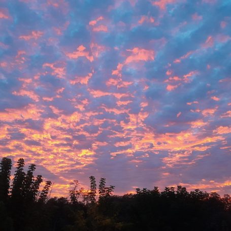 Coucher de soleil au pays basque